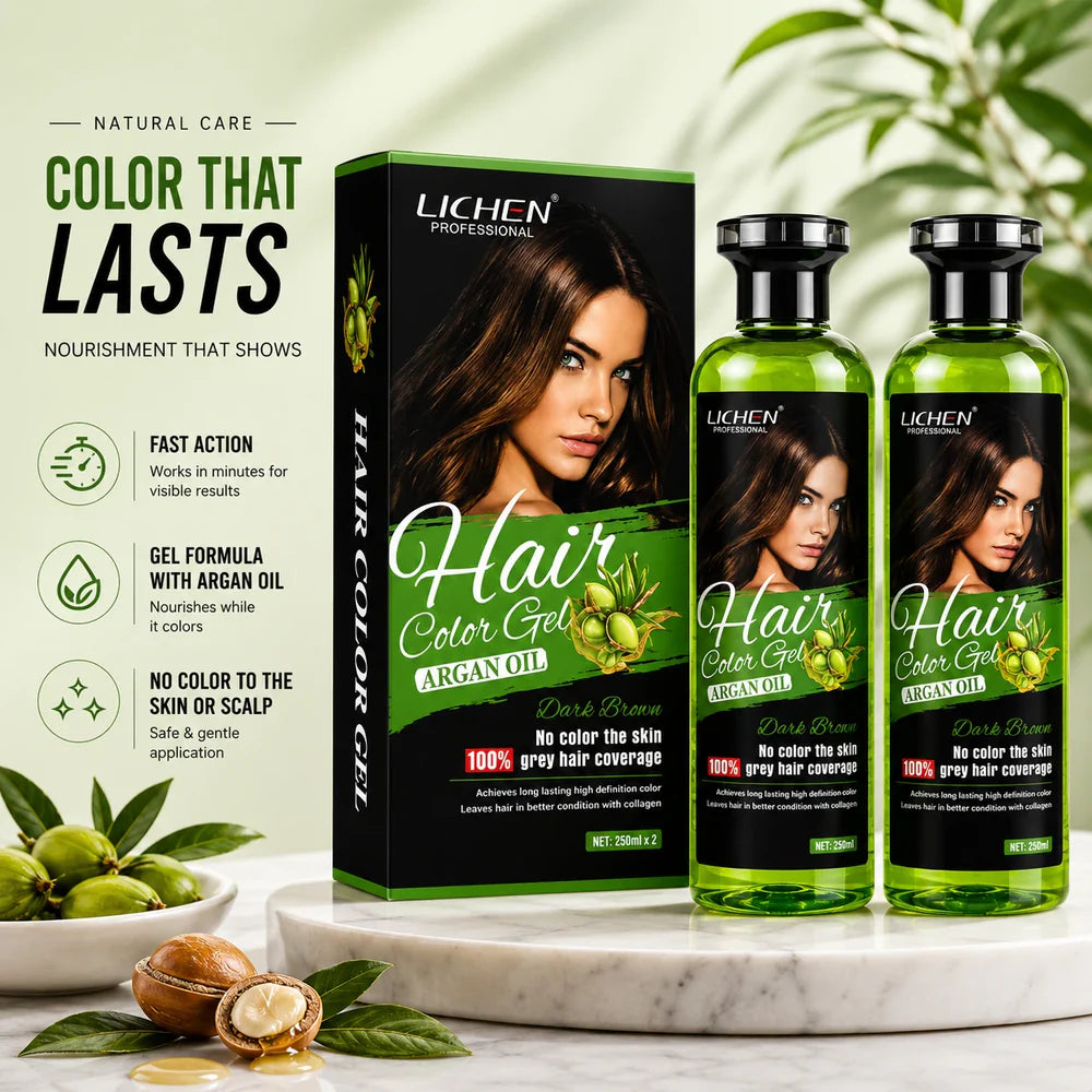 (Original) Hair Color Gel By Lichen 250ml x 2=500ml